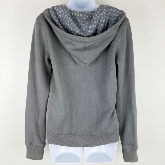 AEROPOSTALE LOGO FLEECE V NECK HOODIE TOP - Picture 3 of 4
